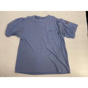 Tyndale FRMC Flame Resistant Pocket T-Shirt Mens XL Blue Arc Rated HRC 2 USA